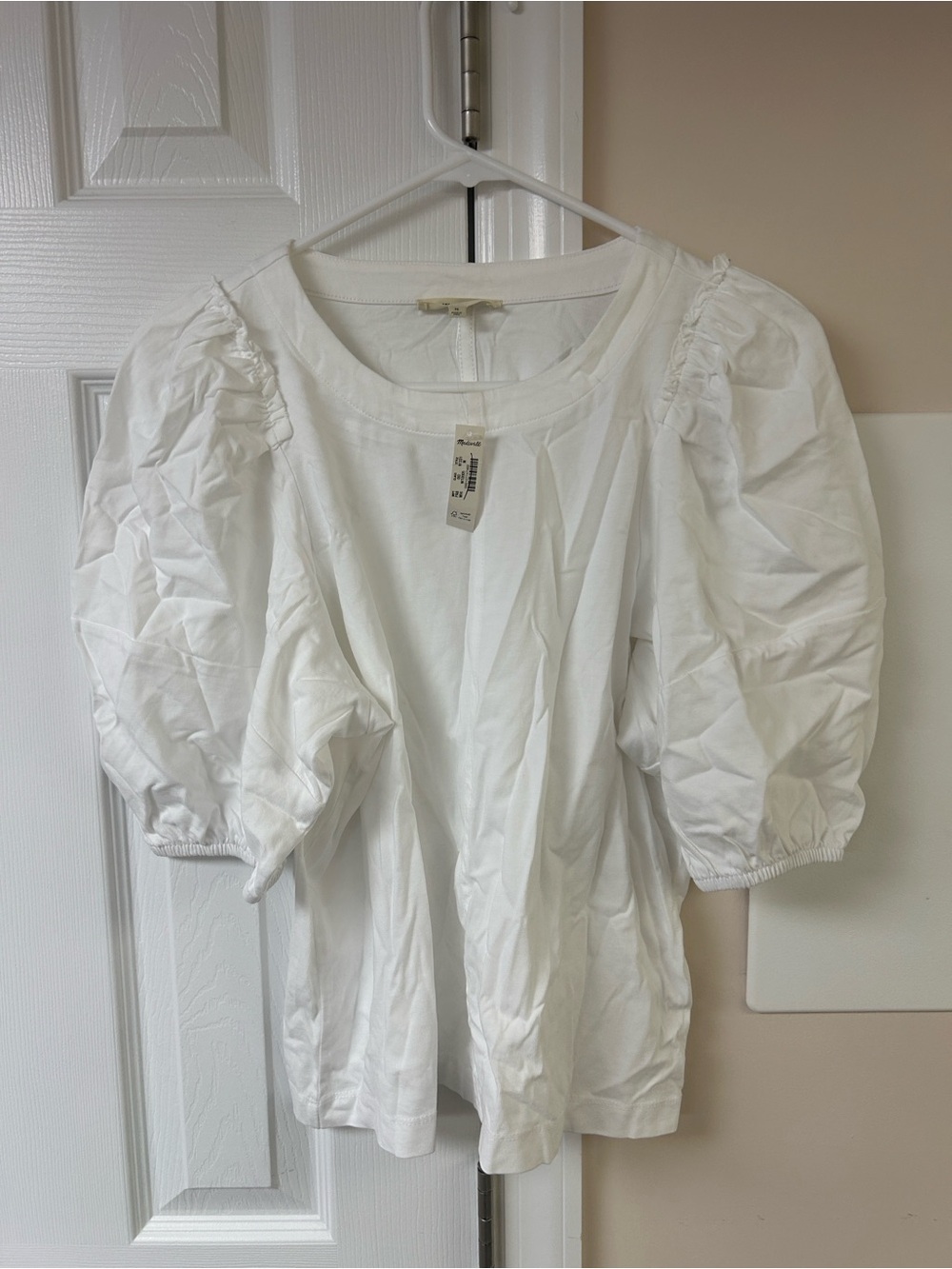 NWT Madewell Puff Sleeve Cotton T-Shirt